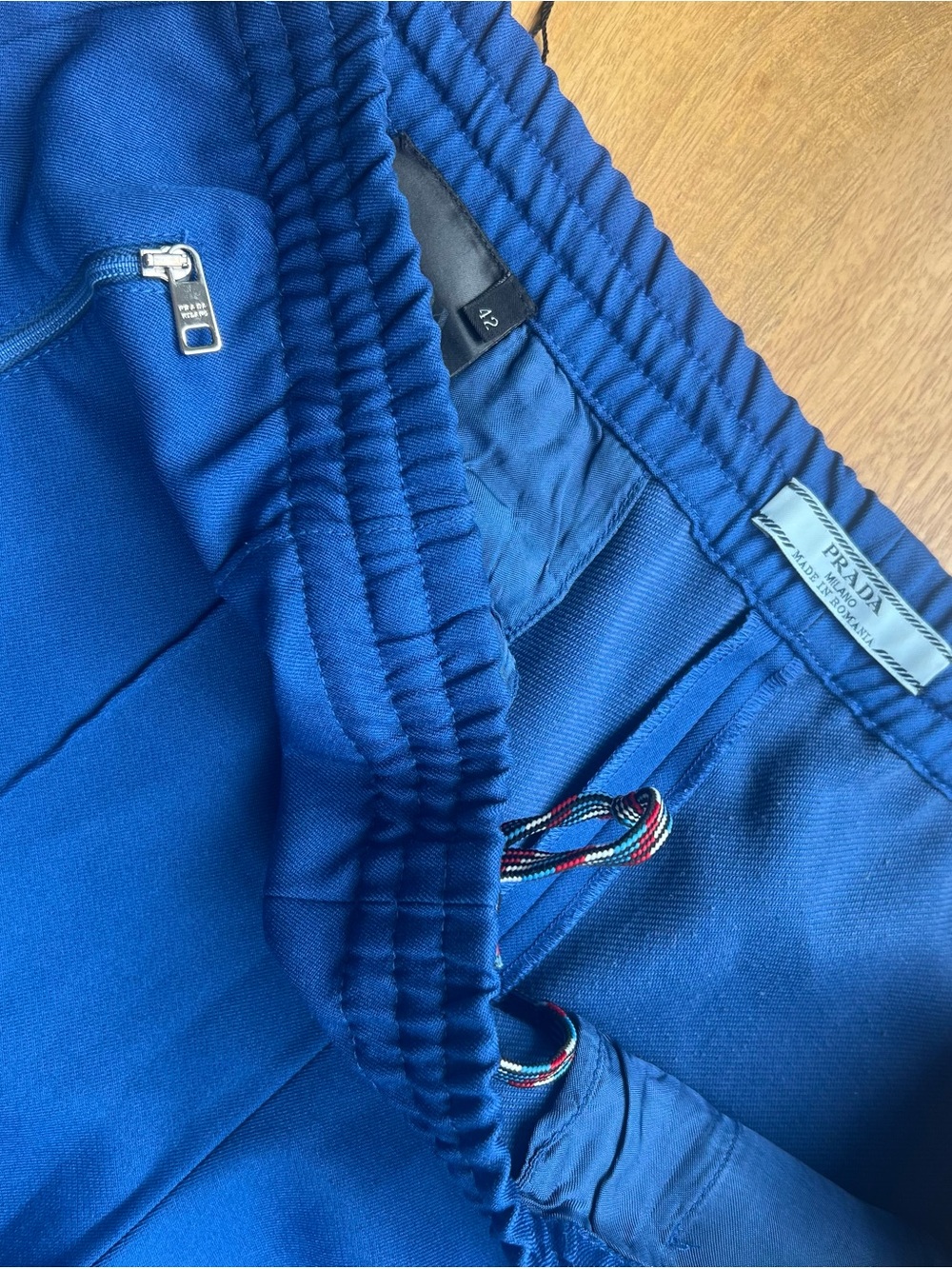 Prada Milano 2018 Runway Track Pants – Electric Blue